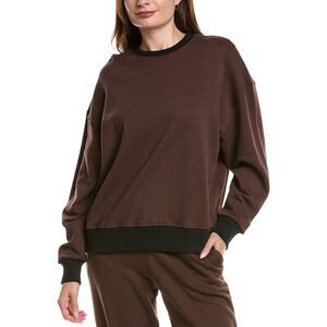 Weworewhat Womens Crewneck Sweatshirt, Brown